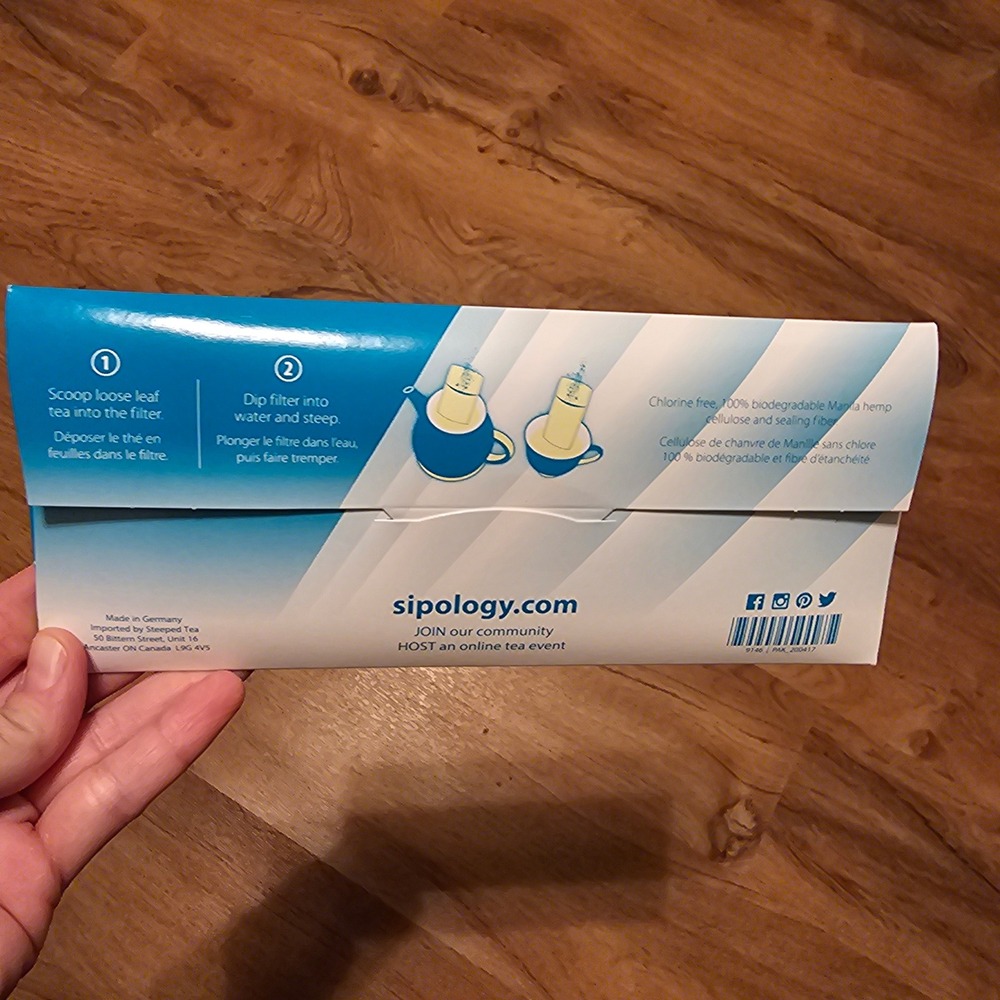Sipology Steeped Tea Disposable Tea Filters Biodegradable Manila Hemp Germany
